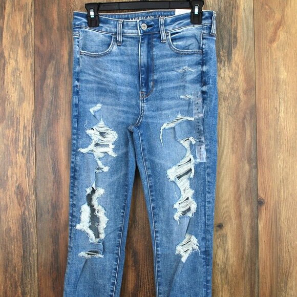 NWT American Eagle Super Hi Rise Jegging X Long Next Level Stretch 8 - Picture 1 of 7